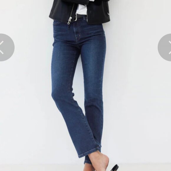 AYR The Pop High-Rise Straight Leg Crop in Icon Wash Size 32 Short - Picture 2 of 11